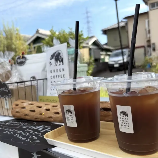 マルシェで提供したアイスのグリーンコーヒー